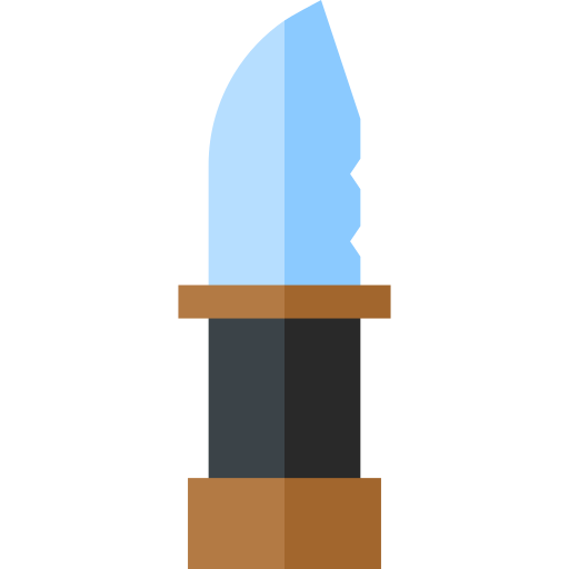Knife Basic Straight Flat icon