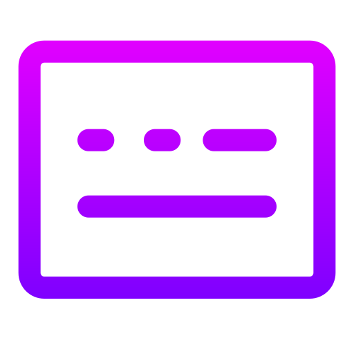 キーボード Generic gradient outline icon