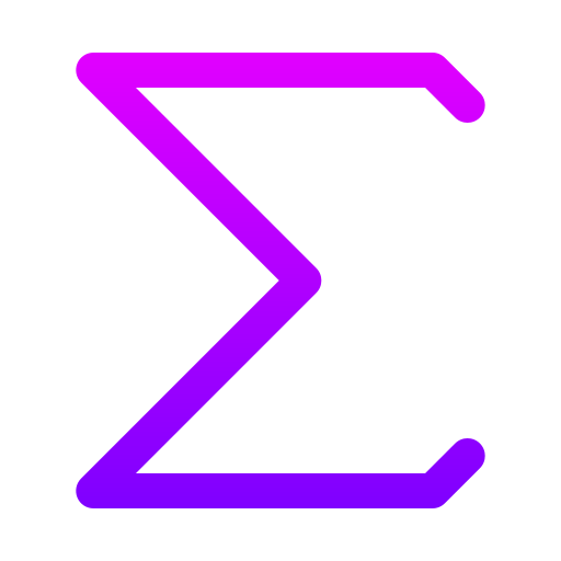 sigma Generic gradient outline icon