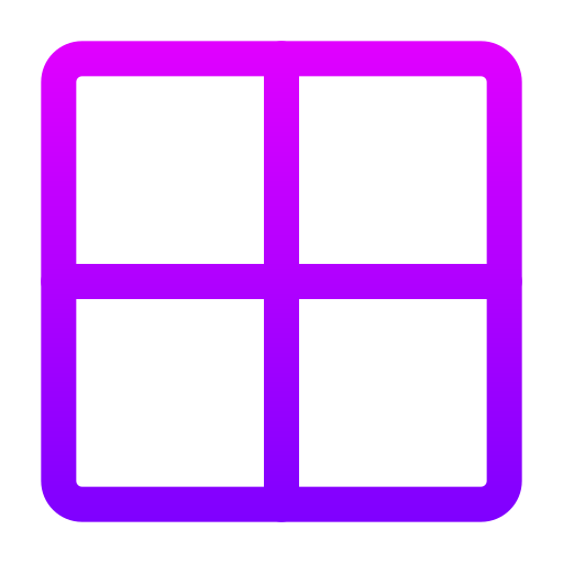 Grid Generic gradient outline icon