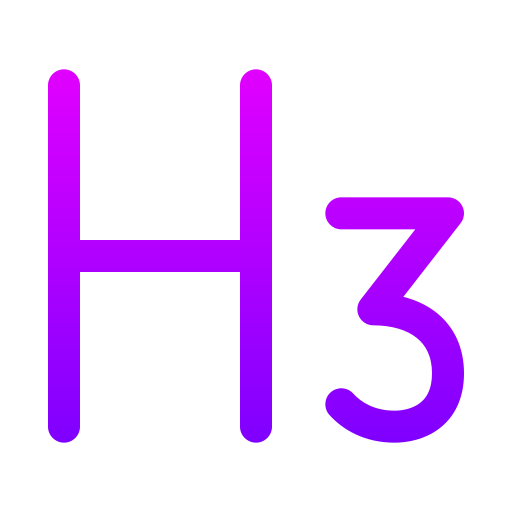 h3 Generic gradient outline Icône