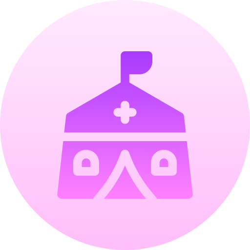 간호사 Basic Gradient Circular icon