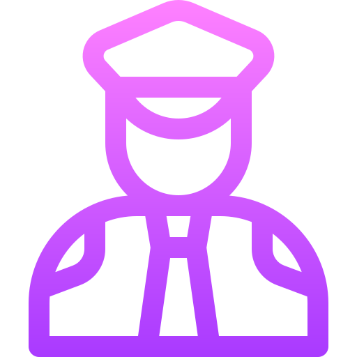 oficer Basic Gradient Lineal color ikona