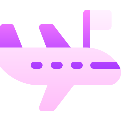 비행기 깃발 Basic Gradient Gradient icon
