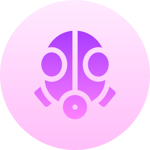 방독면 Basic Gradient Circular icon