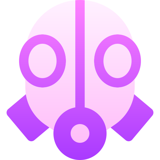 ガスマスク Basic Gradient Gradient icon