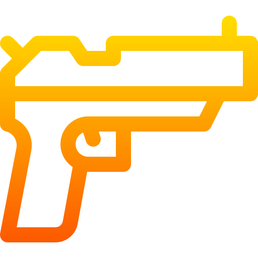 권총 Basic Gradient Lineal color icon