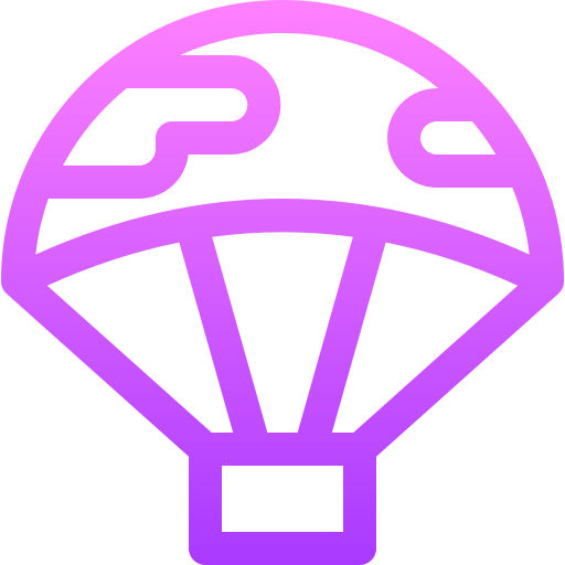 spadochron Basic Gradient Lineal color ikona