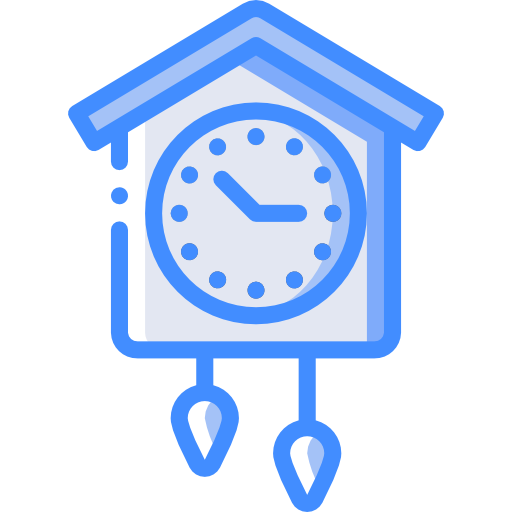 Cuckoo clock Basic Miscellany Blue icon