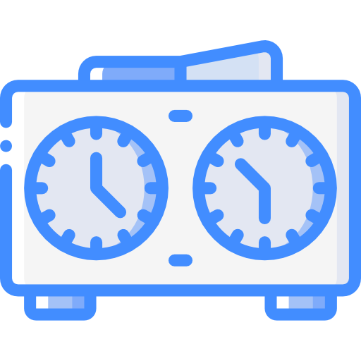 Chess clock Basic Miscellany Blue icon