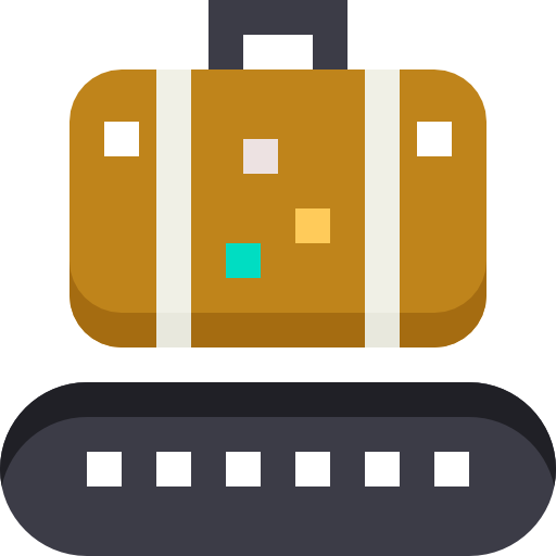 bagage Pixelmeetup Flat icoon
