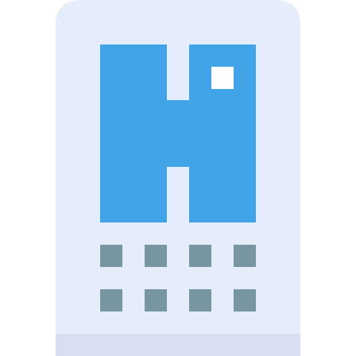 ホテル Pixelmeetup Flat icon
