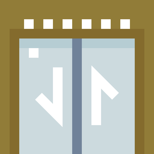 엘리베이터 Pixelmeetup Flat icon