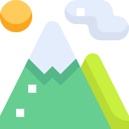 山 Pixelmeetup Flat icon