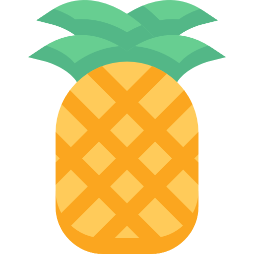 ananas Pixelmeetup Flat ikona