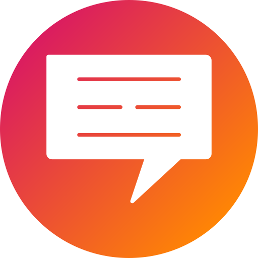 Chat Generic gradient fill icon