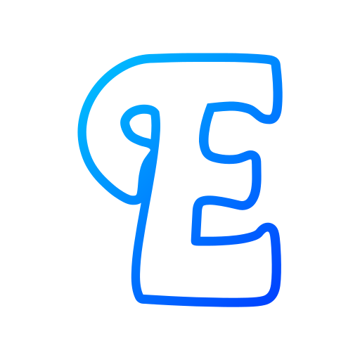 Letter e Generic gradient outline icon