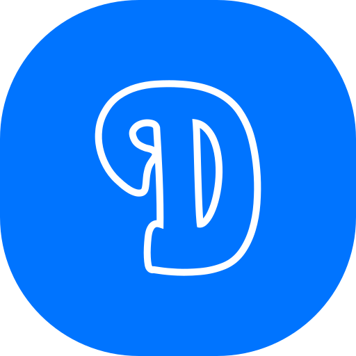 Letter d Generic color fill icon