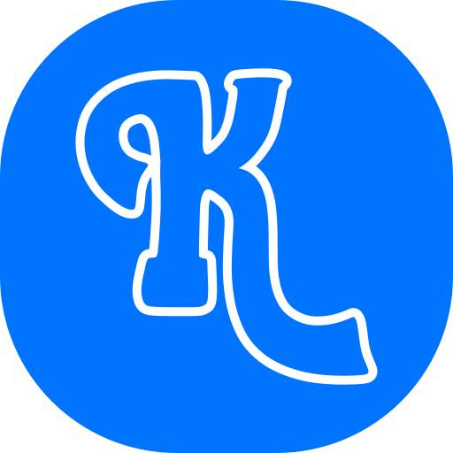 lettera k Generic color fill icona