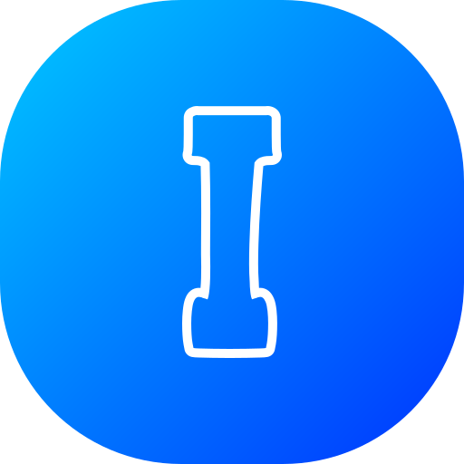 buchstabe i Generic gradient fill icon