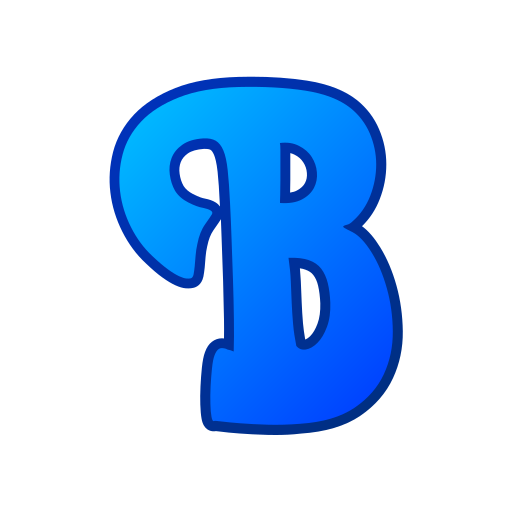 letter b Generic gradient lineal-color icoon