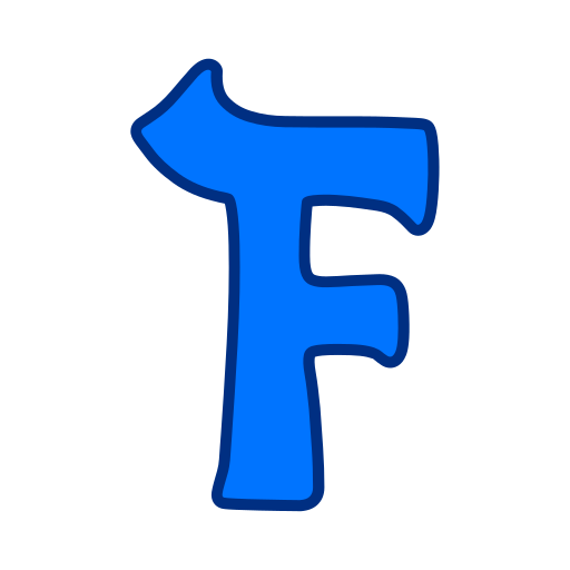 buchstabe f Generic color lineal-color icon