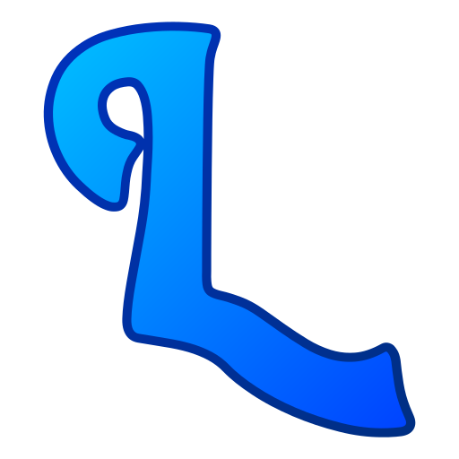lettre l Generic gradient lineal-color Icône