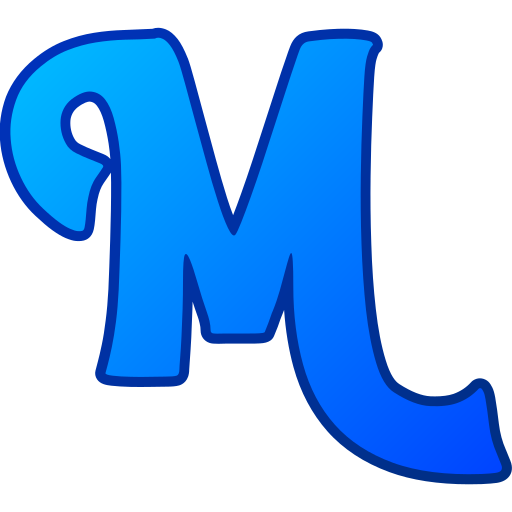 litera m Generic gradient lineal-color ikona