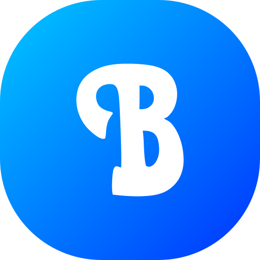 문자 b Generic gradient fill icon