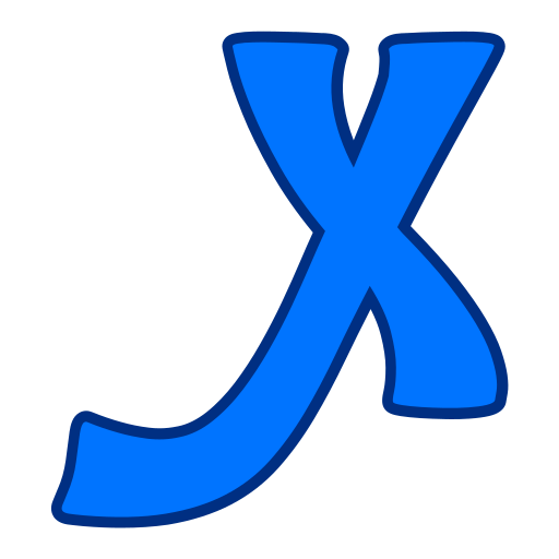 letra x Generic color lineal-color icono