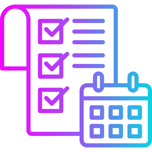 calendario Generic gradient outline icono