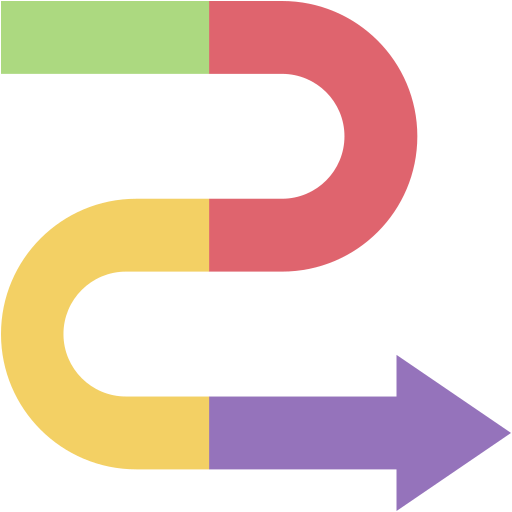 pfeildiagramm Generic color fill icon