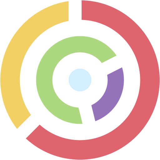 graphique en anneau Generic color fill Icône