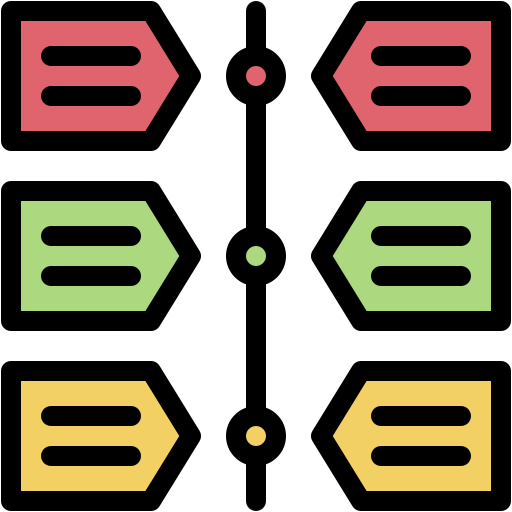 gráfico de información Generic color lineal-color icono