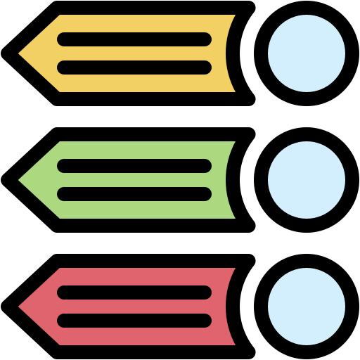 pasos Generic color lineal-color icono