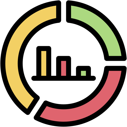 Donut chart Generic color lineal-color icon