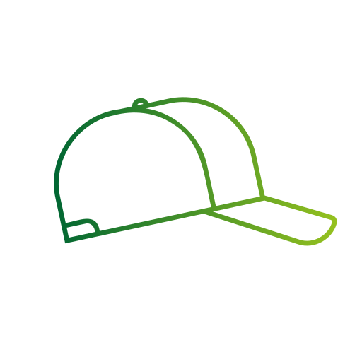 czapka baseballowa Generic gradient outline ikona