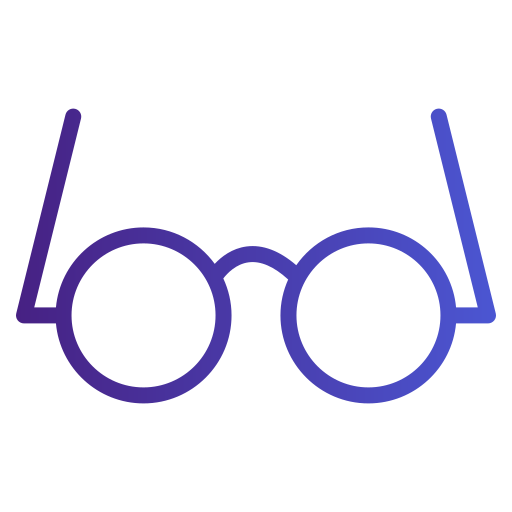 okulary do czytania Generic gradient outline ikona