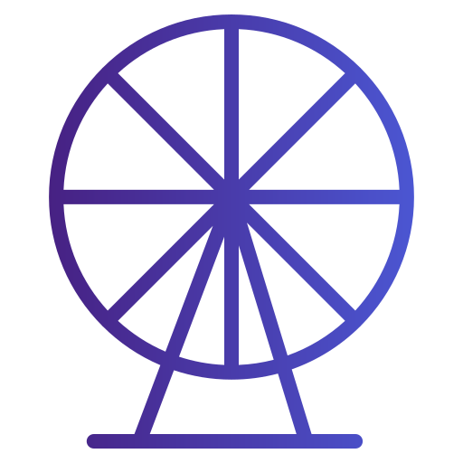 Ferris wheel Generic gradient outline icon