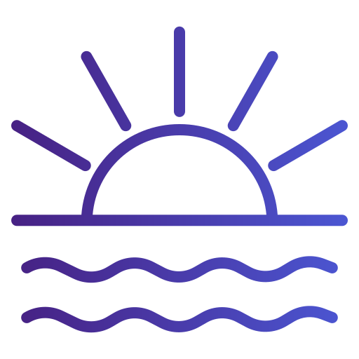 zachód słońca Generic gradient outline ikona