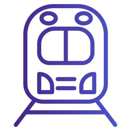trein Generic gradient outline icoon