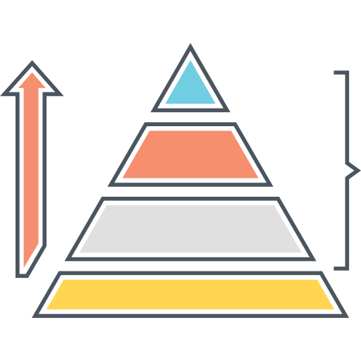 pirâmide Generic outline Ícone