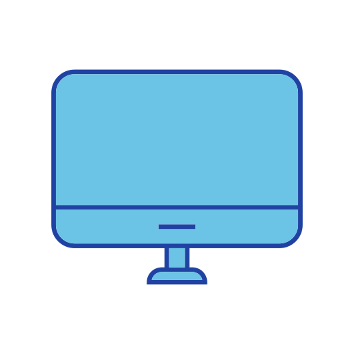 pantalla de la computadora Generic color lineal-color icono