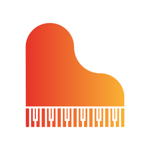 piano Generic gradient fill icoon
