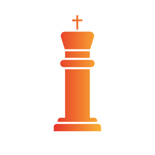 pieza de ajedrez Generic gradient fill icono