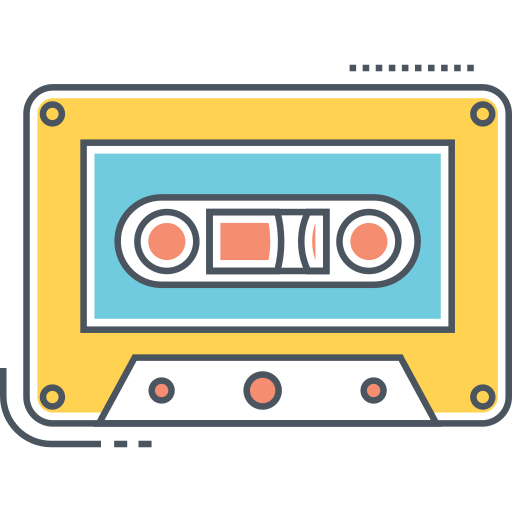 kaseta Generic color lineal-color ikona