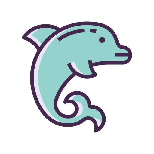 Дельфин Generic color lineal-color иконка