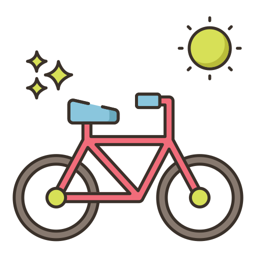 Велосипед Generic color lineal-color иконка