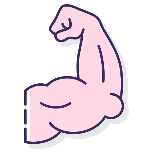 Biceps Generic color lineal-color icon