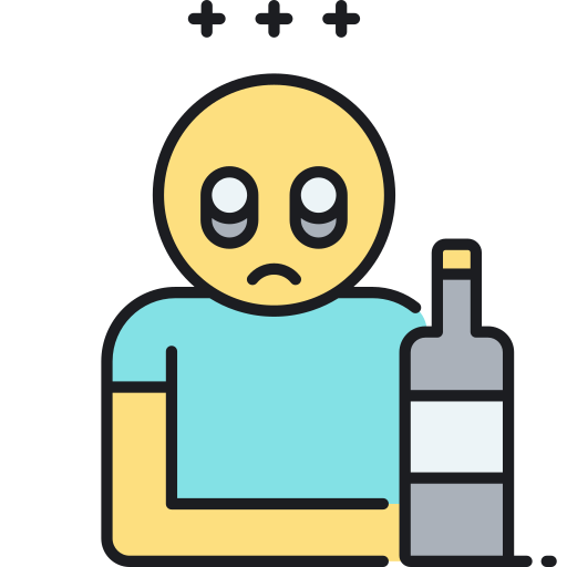 Drunk Generic color lineal-color icon